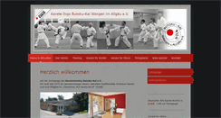 Desktop Screenshot of karate-wangen.de